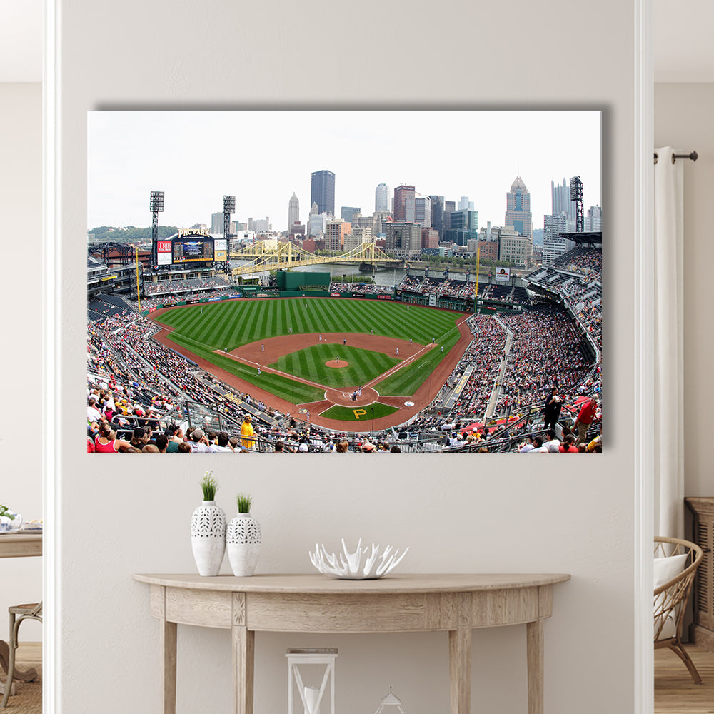 Pnc Park in Pittsburgh Pirates, Stadium Canvas, Sport Art, Gift for him, Man Cave Decor, Art Print, Canvas Print Wall Art