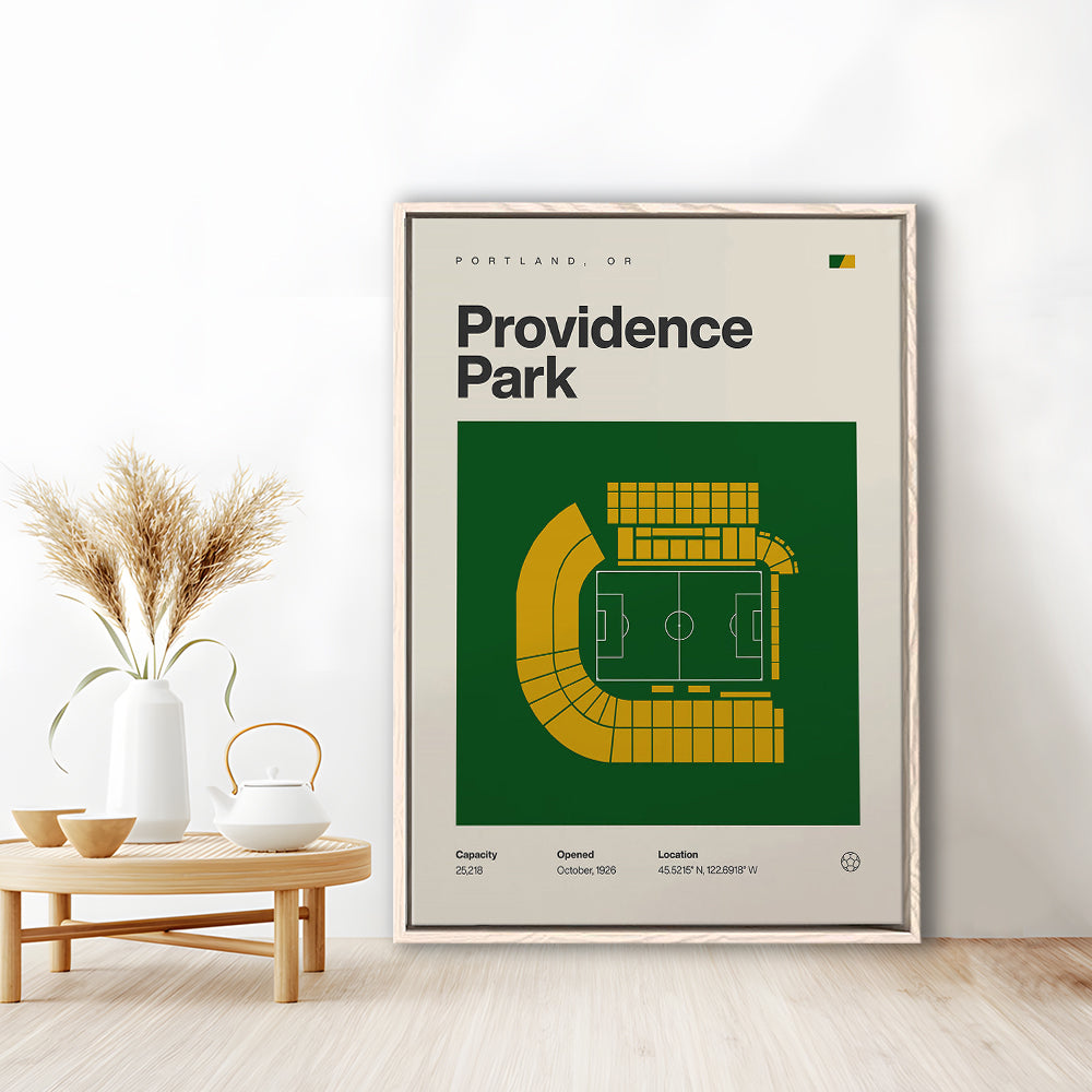Portland Timbers Stadium Print, Providence Park Stadium Print, Man Cave Gift, Floating Framed Canvas Print Wall Art