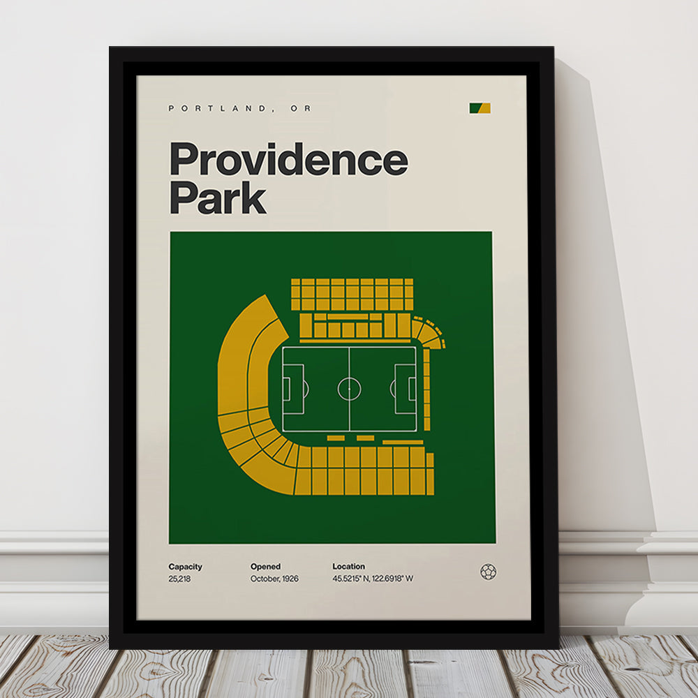 Portland Timbers Stadium Print, Providence Park Stadium Print, Man Cave Gift, Floating Framed Canvas Print Wall Art