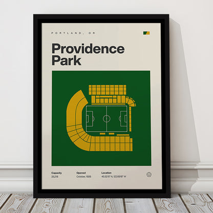 Portland Timbers Stadium Print, Providence Park Stadium Print, Man Cave Gift, Floating Framed Canvas Print Wall Art