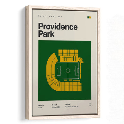 Portland Timbers Stadium Print, Providence Park Stadium Print, Man Cave Gift, Floating Framed Canvas Print Wall Art