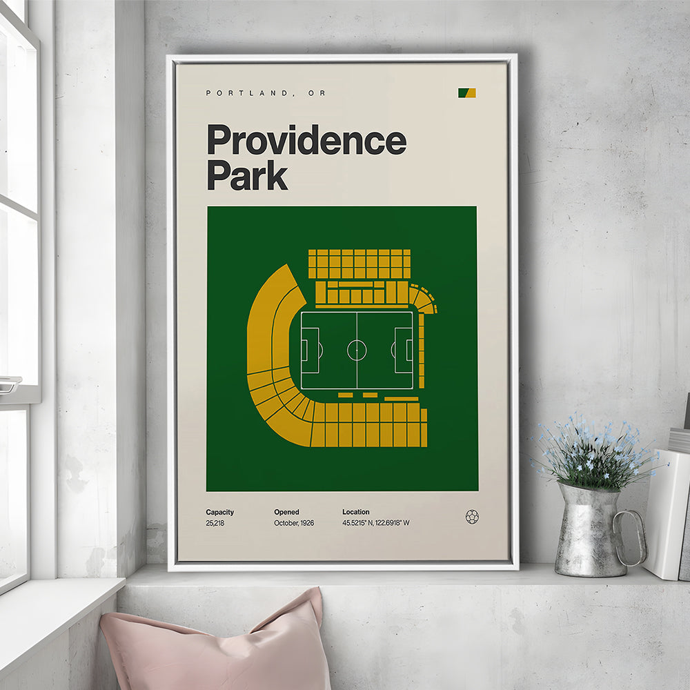 Portland Timbers Stadium Print, Providence Park Stadium Print, Man Cave Gift, Floating Framed Canvas Print Wall Art
