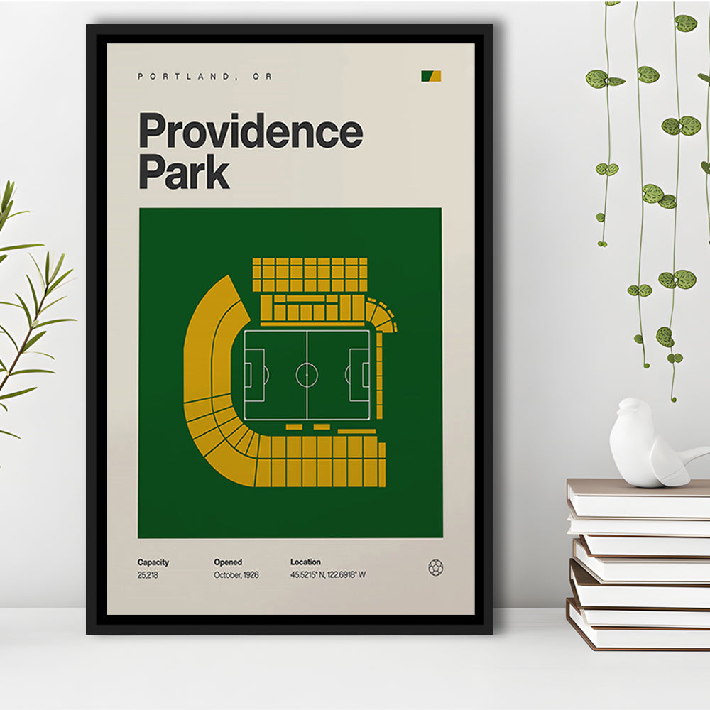 Portland Timbers Stadium Print, Providence Park Stadium Print, Man Cave Gift, Floating Framed Canvas Print Wall Art