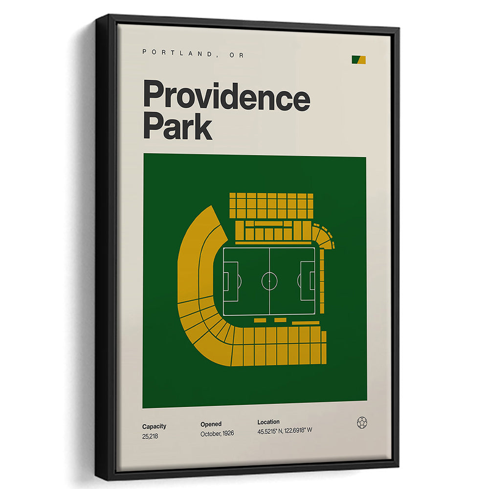 Portland Timbers Stadium Print, Providence Park Stadium Print, Man Cave Gift, Floating Framed Canvas Print Wall Art