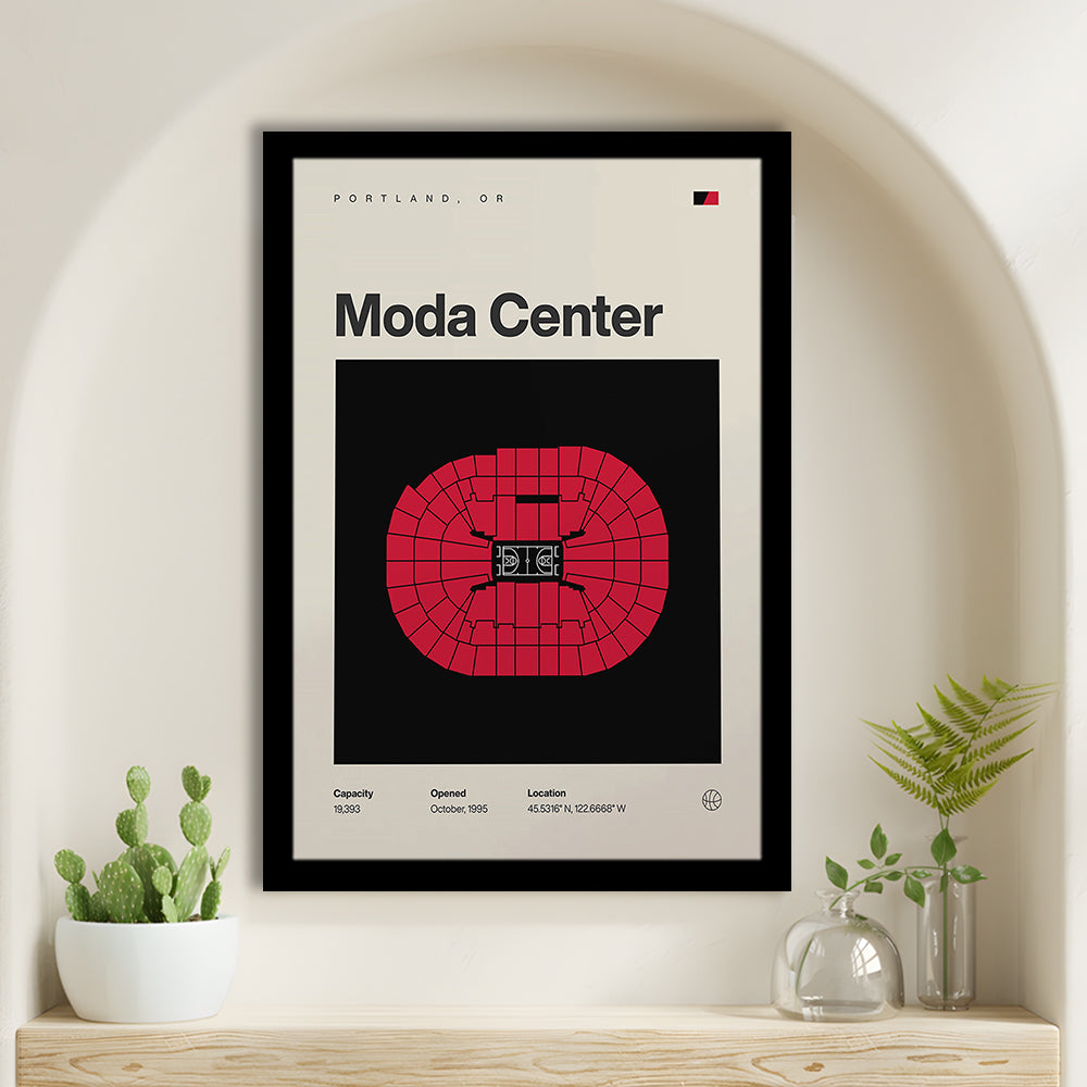 Portland Trail Blazers Stadium Print, Moda Center Stadium Print, Gifts for him, Sport Art, Framed Art Print Wall Decor