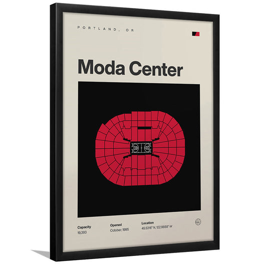 Portland Trail Blazers Stadium Print, Moda Center Stadium Print, Gifts for him, Sport Art, Framed Art Print Wall Decor