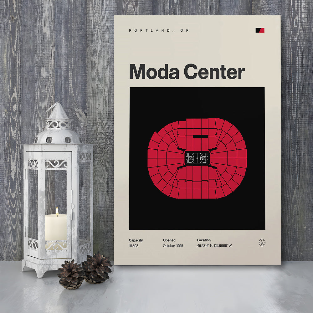 Portland Trail Blazers Stadium Print, Moda Center Stadium Print, Fan Gifts, Sport Art, Canvas Print Wall Art
