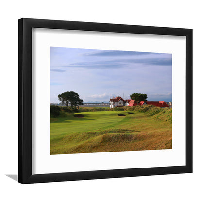 Portmarnock Golf Club Old Course, Goft Art Print, Framed Art Print White Border Wall Decor