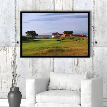 Portmarnock Golf Club Old Course, Floating Framed Canvas Print Wall Art
