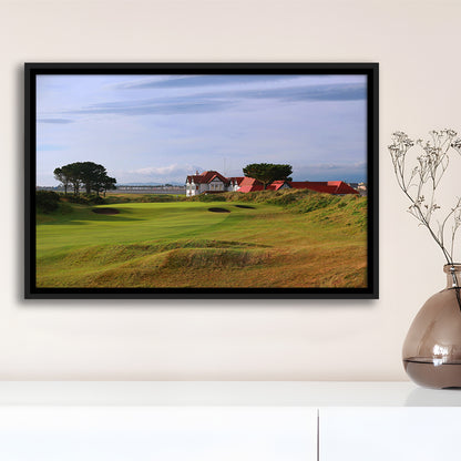 Portmarnock Golf Club Old Course, Floating Framed Canvas Print Wall Art