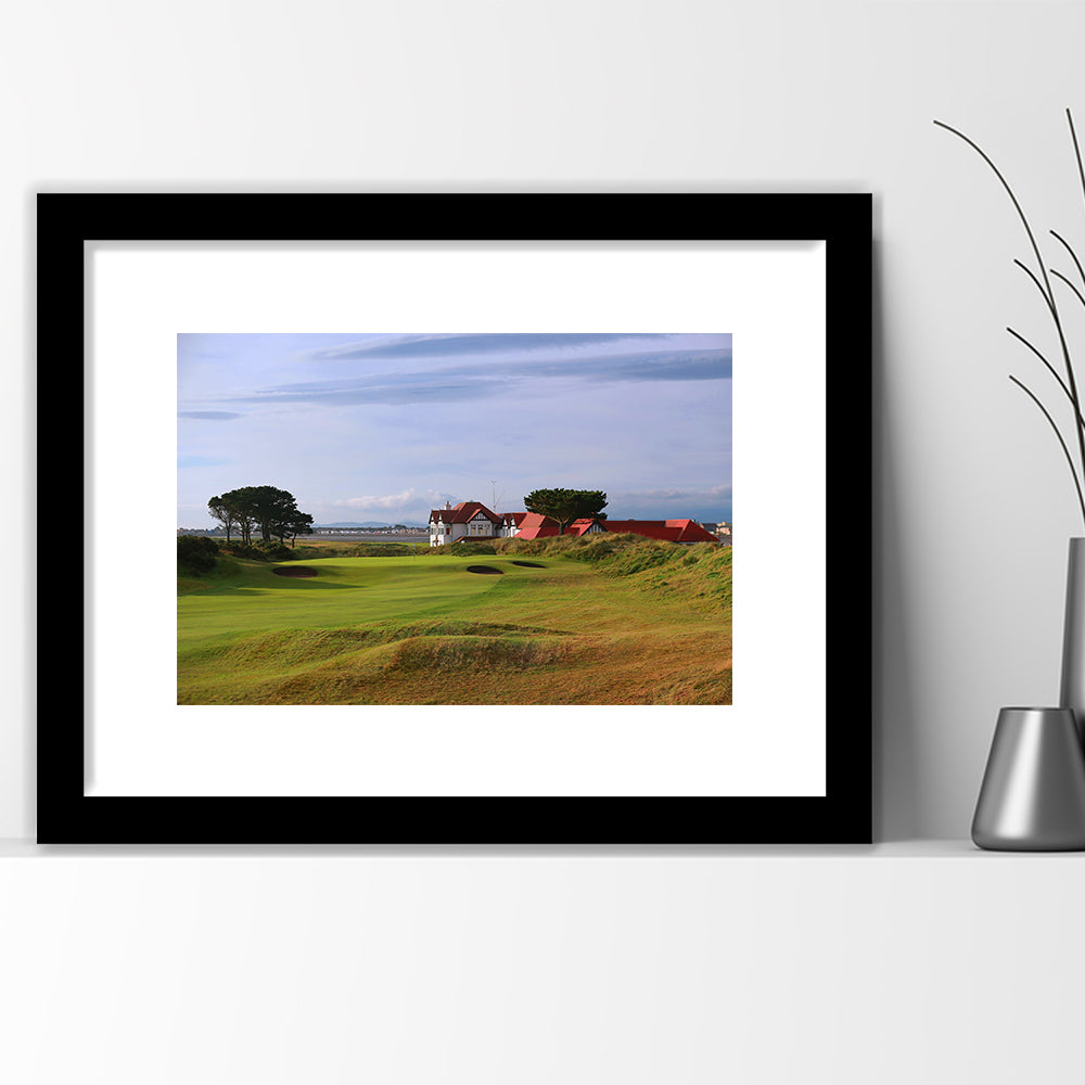 Portmarnock Golf Club Old Course, Goft Art Print, Framed Art Print White Border Wall Decor