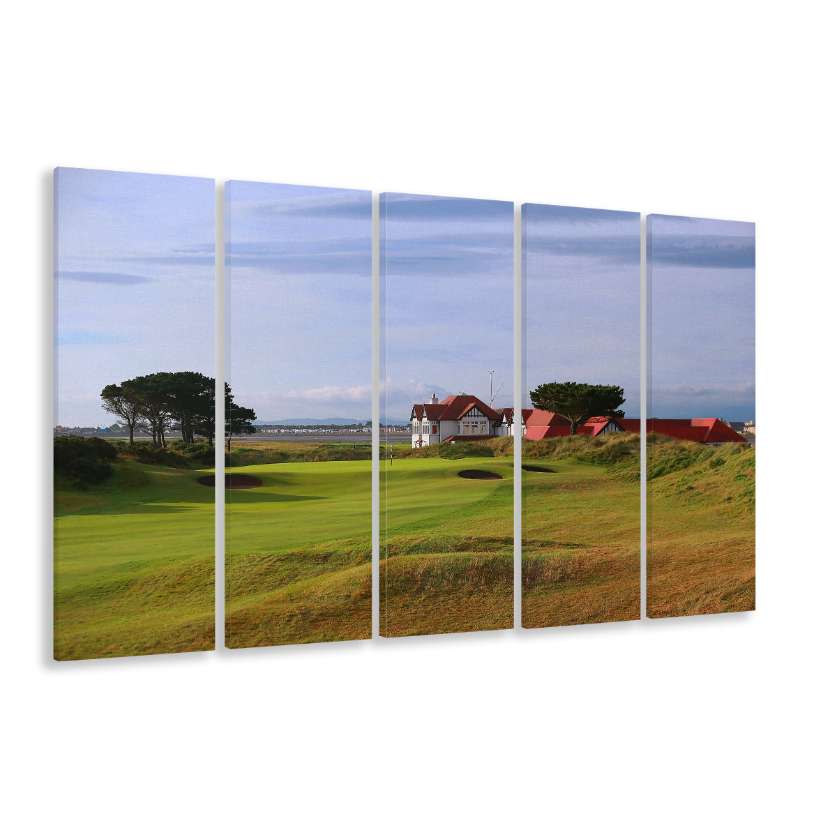Portmarnock Golf Club Old Course, Golf Art Print, Extra Large Canvas Print Wall Art