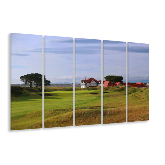 Portmarnock Golf Club Old Course, Golf Art Print, Extra Large Canvas Print Wall Art