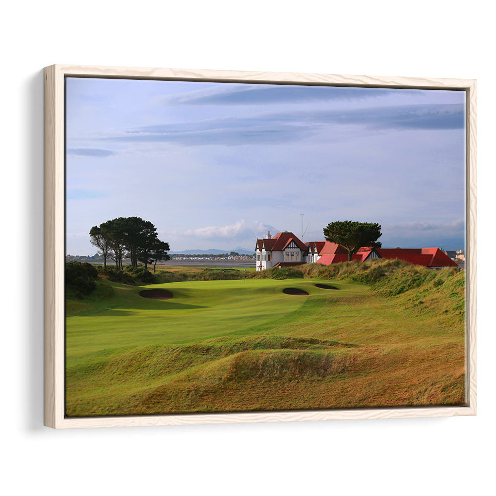 Portmarnock Golf Club Old Course, Floating Framed Canvas Print Wall Art