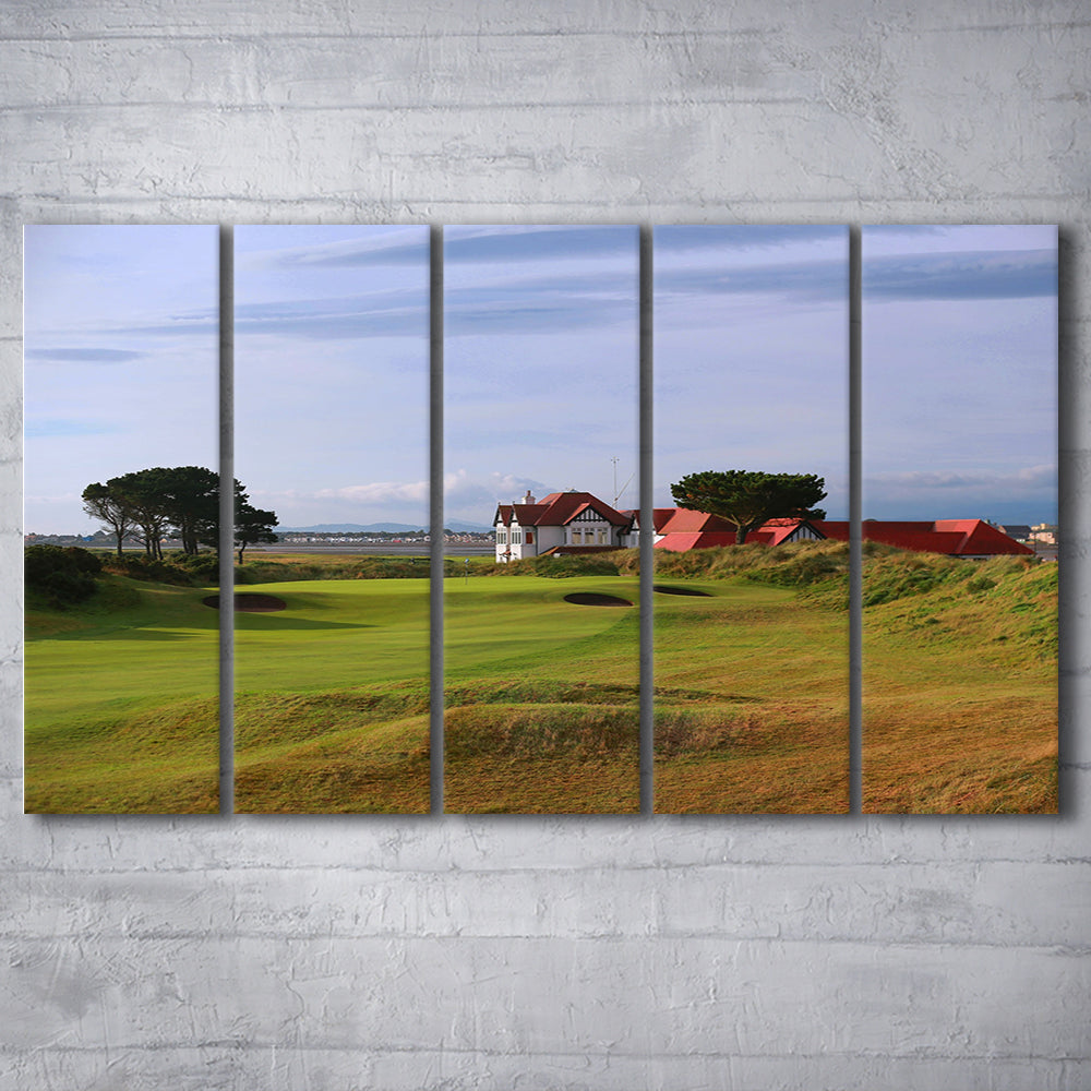 Portmarnock Golf Club Old Course, Golf Art Print, Extra Large Canvas Print Wall Art
