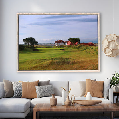 Portmarnock Golf Club Old Course, Floating Framed Canvas Print Wall Art