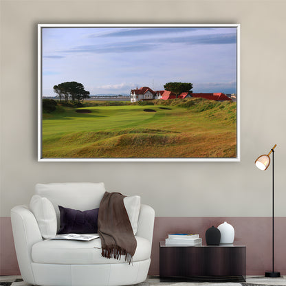 Portmarnock Golf Club Old Course, Floating Framed Canvas Print Wall Art