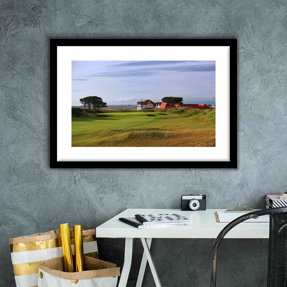 Portmarnock Golf Club Old Course, Goft Art Print, Framed Art Print White Border Wall Decor