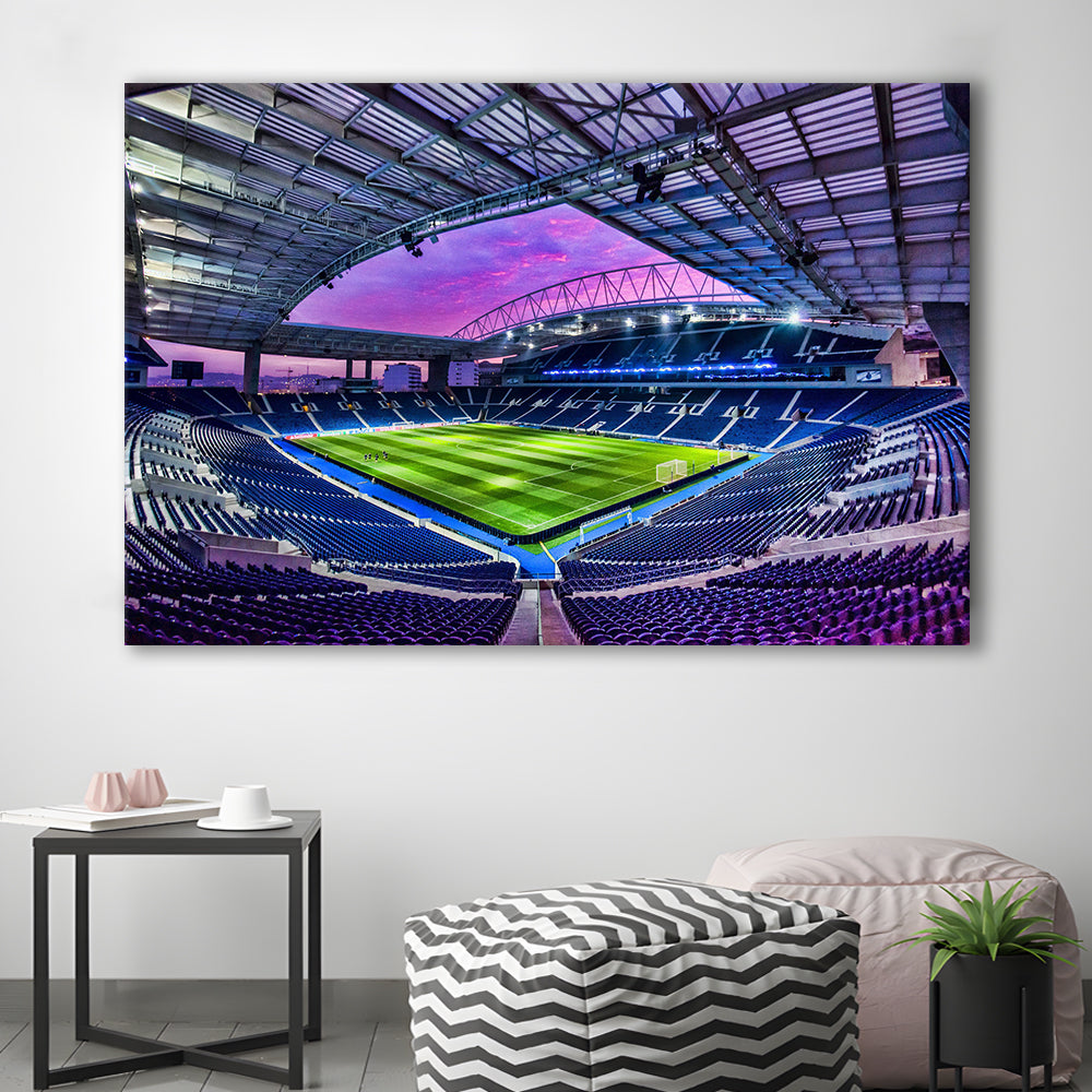 Porto Dragon Stadium, Stadium Canvas, Sport Art, Gift for him, Man Cave Decor, Art Print, Canvas Print Wall Art