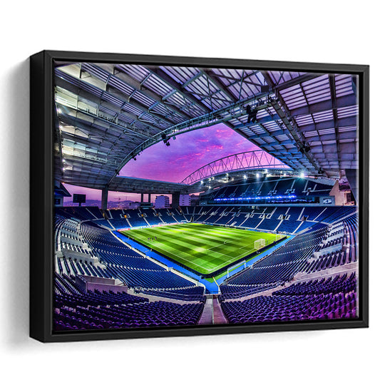 Porto Dragon Stadium, Stadium Canvas, Sport Art, Framed Canvas Print Wall Art, Floating Frame