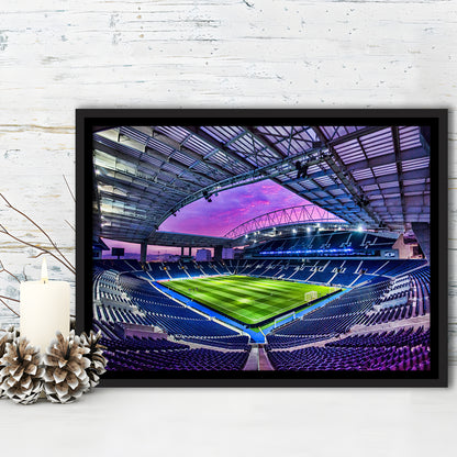 Porto Dragon Stadium, Stadium Canvas, Sport Art, Framed Canvas Print Wall Art, Floating Frame