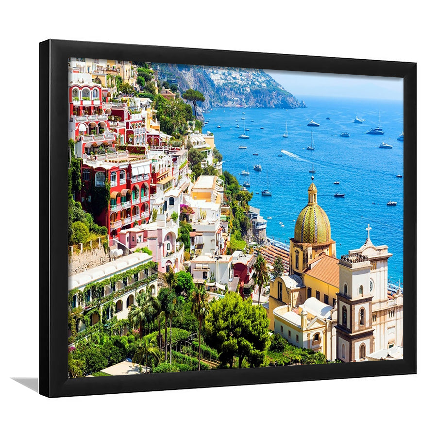 Positano Amalfi Coast Salerno Province Campania Italy LargeArt Prints, Framed Art Print, Picture Framed