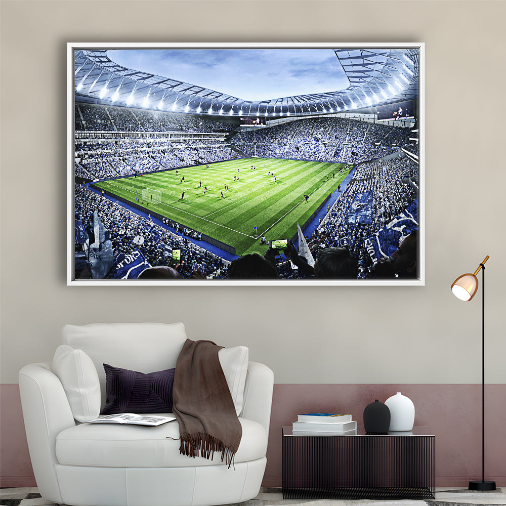 Premier league Stadium, Stadium Canvas, Sport Art, Framed Canvas Print Wall Art, Floating Frame