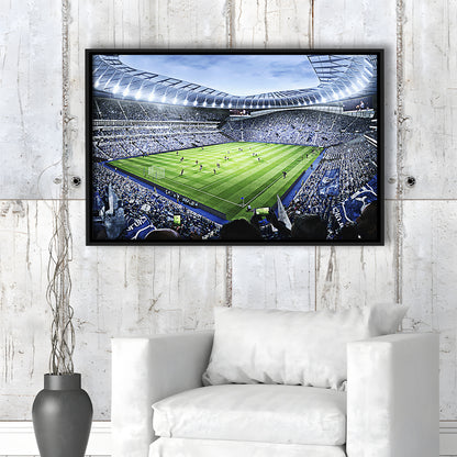 Premier league Stadium, Stadium Canvas, Sport Art, Framed Canvas Print Wall Art, Floating Frame