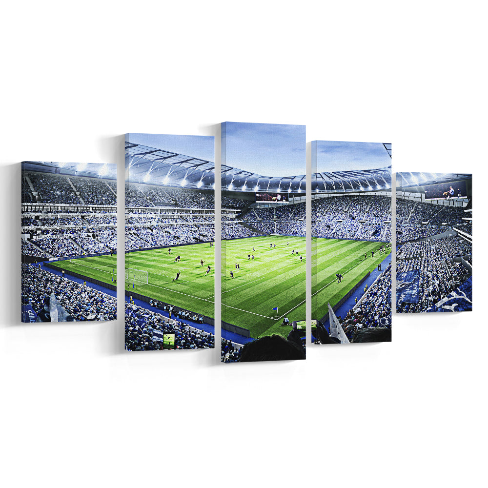 Premier league Stadium, Stadium Canvas, Sport Art, Gift for him, 5 Panel, Large Canvas, Canvas Print Wall Art