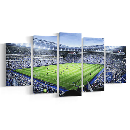 Premier league Stadium, Stadium Canvas, Sport Art, Gift for him, 5 Panel, Large Canvas, Canvas Print Wall Art