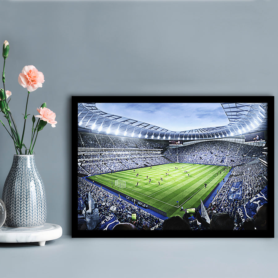 Premier league Stadium, Stadium Canvas, Sport Art, Gift for him, Framed Art Print Wall Decor, Picture Framed
