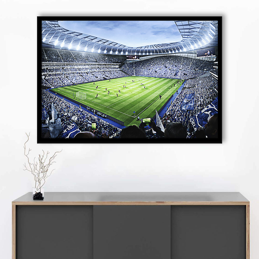 Premier league Stadium, Stadium Canvas, Sport Art, Gift for him, Framed Art Print Wall Decor, Picture Framed