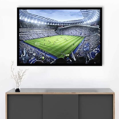 Premier league Stadium, Stadium Canvas, Sport Art, Gift for him, Framed Art Print Wall Decor, Picture Framed