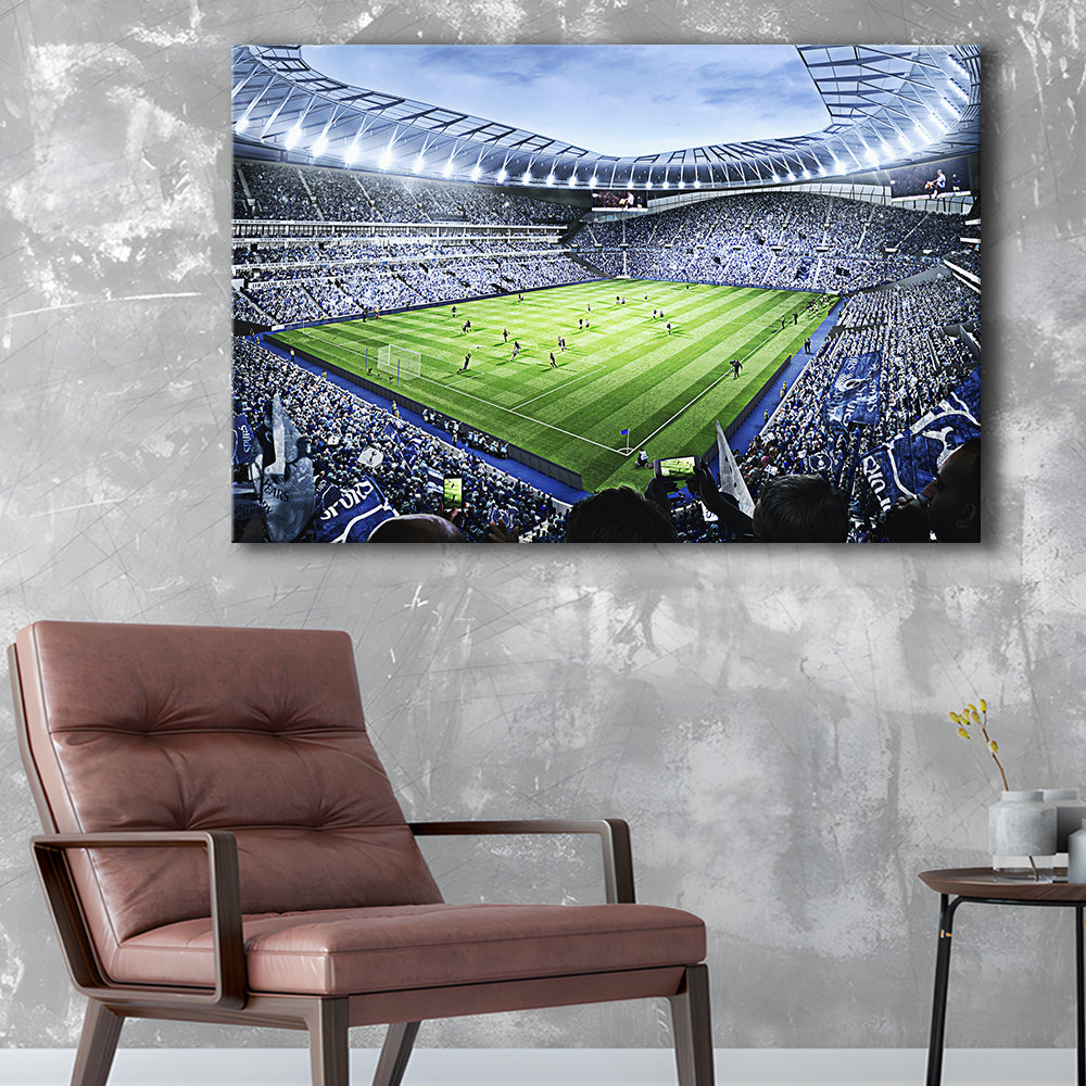 Premier league Stadium, Stadium Canvas, Sport Art, Gift for him, Man Cave Decor, Art Print, Canvas Print Wall Art