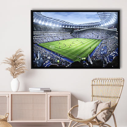 Premier league Stadium, Stadium Canvas, Sport Art, Framed Canvas Print Wall Art, Floating Frame