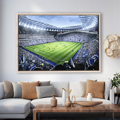 Premier league Stadium, Stadium Canvas, Sport Art, Framed Canvas Print Wall Art, Floating Frame