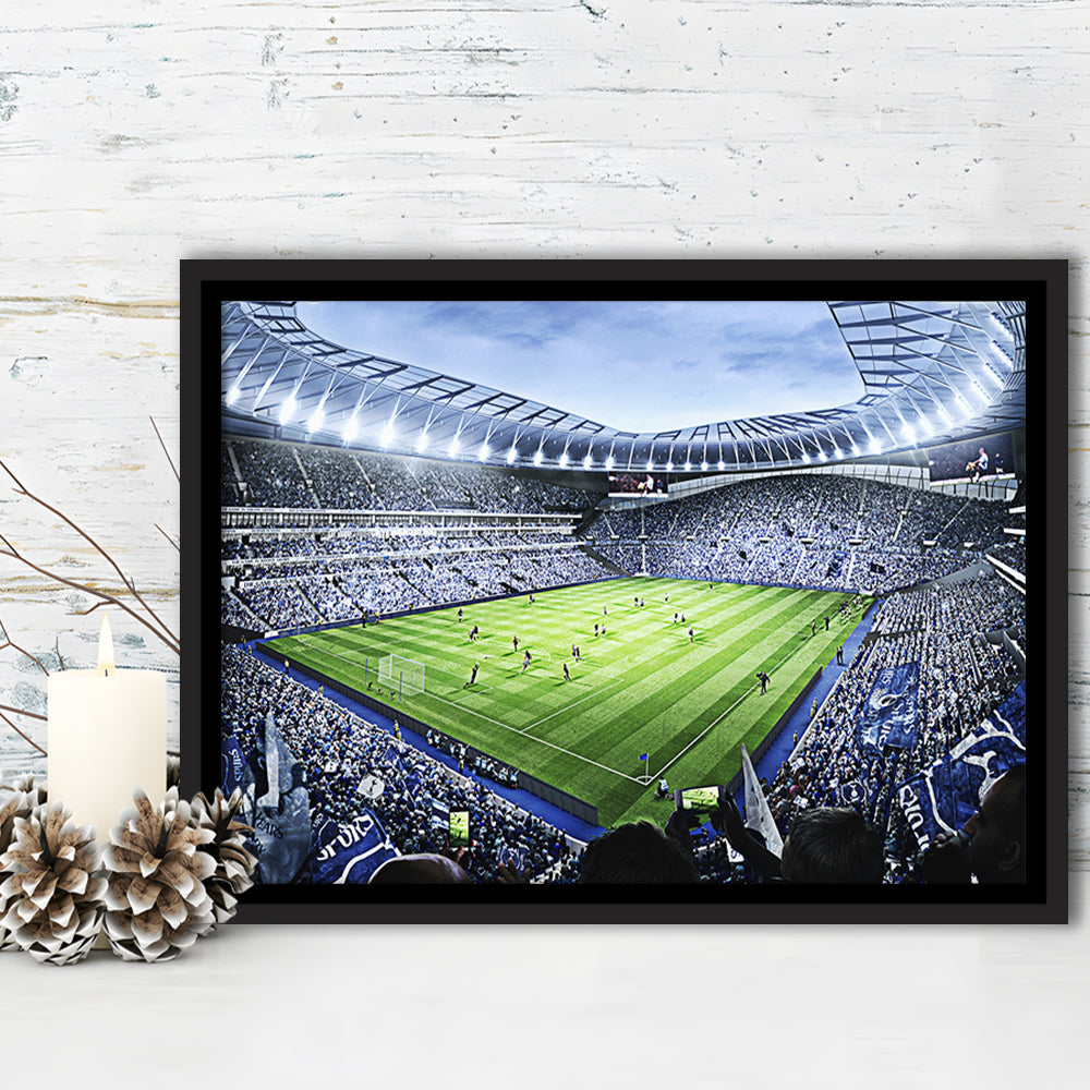 Premier league Stadium, Stadium Canvas, Sport Art, Framed Canvas Print Wall Art, Floating Frame