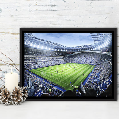 Premier league Stadium, Stadium Canvas, Sport Art, Framed Canvas Print Wall Art, Floating Frame