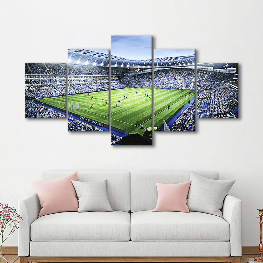 Premier league Stadium, Stadium Canvas, Sport Art, Gift for him, 5 Panel, Large Canvas, Canvas Print Wall Art