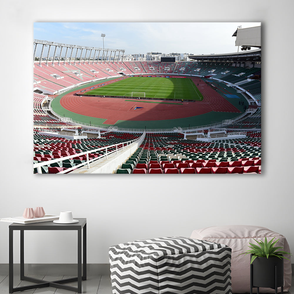 Prince Moulay Abdellah, Stadium Canvas, Sport Art, Gift for him, Man Cave Decor, Art Print, Canvas Print Wall Art