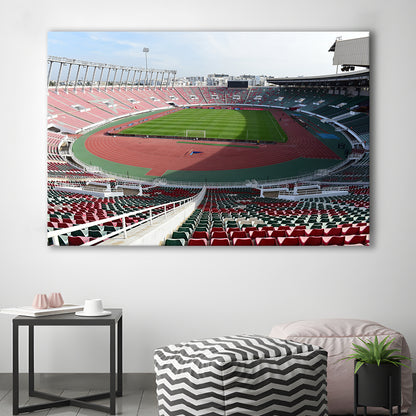 Prince Moulay Abdellah, Stadium Canvas, Sport Art, Gift for him, Man Cave Decor, Art Print, Canvas Print Wall Art
