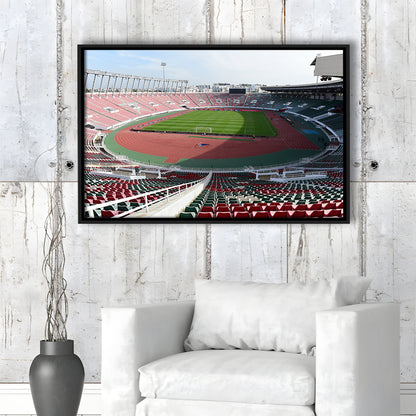 Prince Moulay Abdellah, Stadium Canvas, Sport Art, Framed Canvas Print Wall Art, Floating Frame