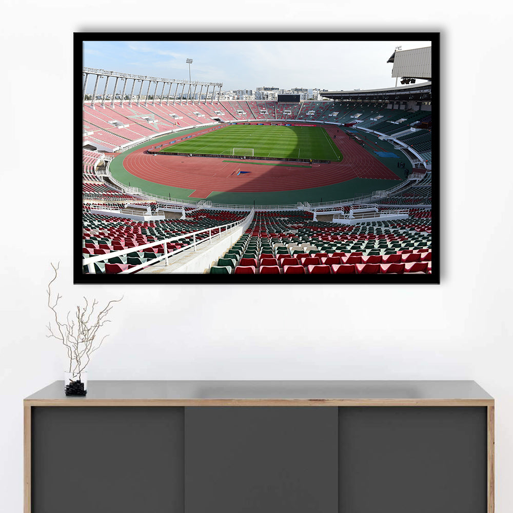 Prince Moulay Abdellah, Stadium Canvas, Sport Art, Gift for him, Framed Art Print Wall Decor, Picture Framed