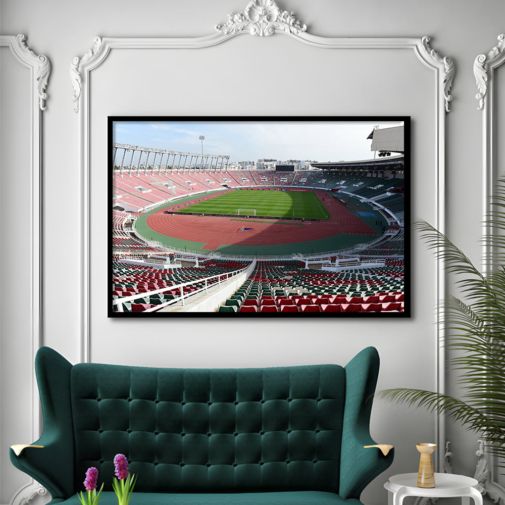 Prince Moulay Abdellah, Stadium Canvas, Sport Art, Gift for him, Framed Art Print Wall Decor, Picture Framed
