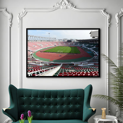 Prince Moulay Abdellah, Stadium Canvas, Sport Art, Gift for him, Framed Art Print Wall Decor, Picture Framed