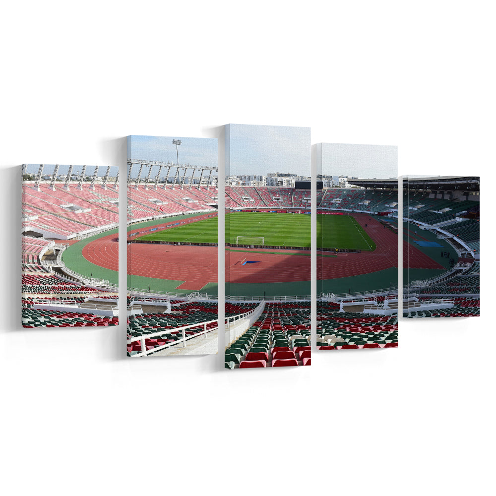 Prince Moulay Abdellah, Stadium Canvas, Sport Art, Gift for him, 5 Panel, Large Canvas, Canvas Print Wall Art