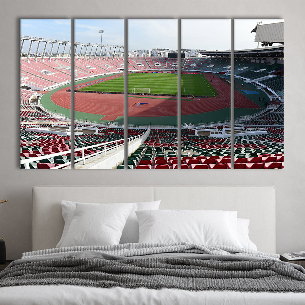 Prince Moulay Abdellah, Stadium Canvas, Sport Art, 5 Panel B, Extra Large Canvas, Canvas Print Wall Art