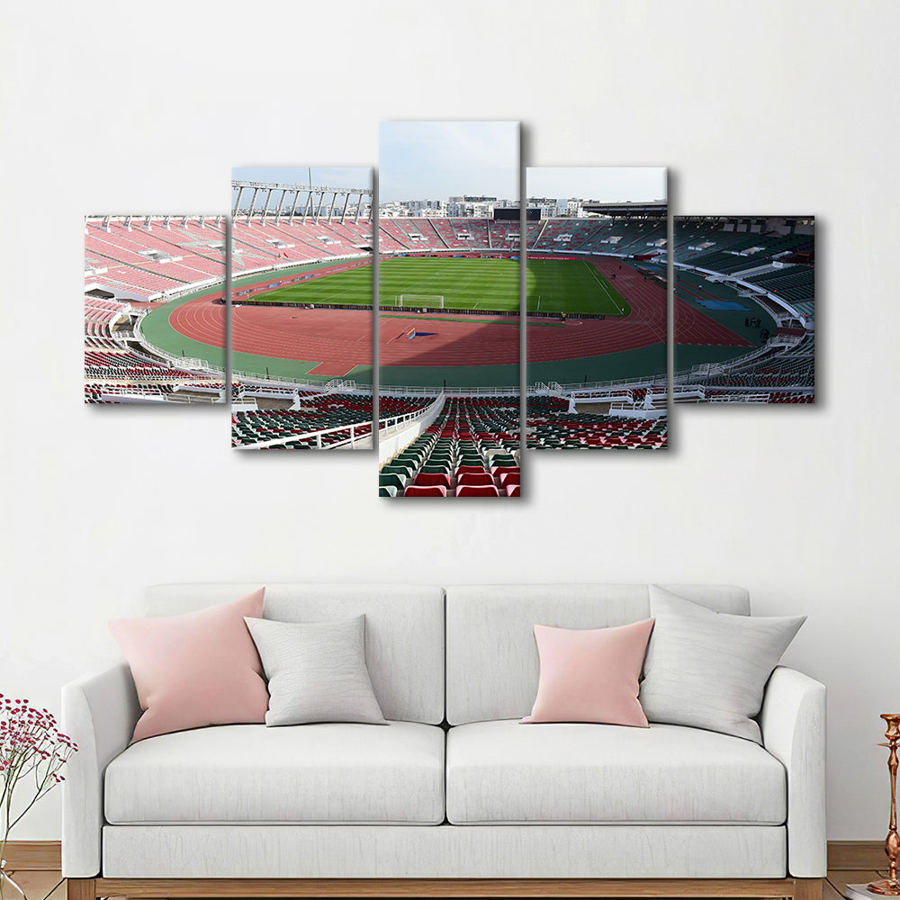 Prince Moulay Abdellah, Stadium Canvas, Sport Art, Gift for him, 5 Panel, Large Canvas, Canvas Print Wall Art