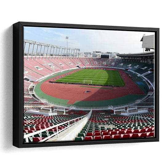 Prince Moulay Abdellah, Stadium Canvas, Sport Art, Framed Canvas Print Wall Art, Floating Frame