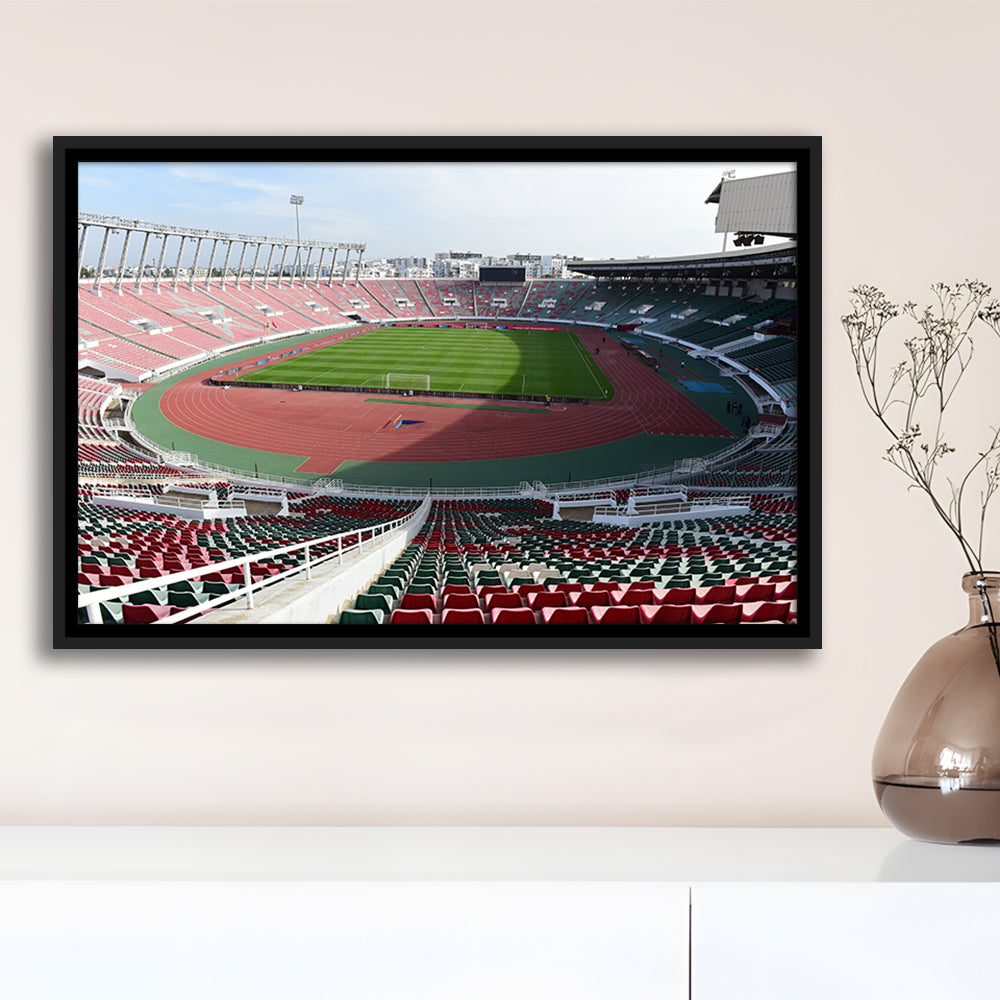 Prince Moulay Abdellah, Stadium Canvas, Sport Art, Framed Canvas Print Wall Art, Floating Frame